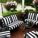 Black And White Outdoor Furniture Set