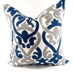 Blue And Gray Outdoor Pillows