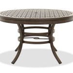 Brown Metal Outdoor Dining Table