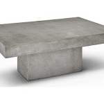 Outdoor Concrete Coffee Table Rectangle