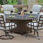 Outdoor High Table With Fire Pit