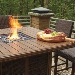 Outdoor High Top Table And Chairs With Fire Pit