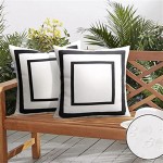 Outdoor Pillow Black And White