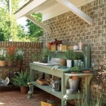 Outdoor Potting Bench With Sink