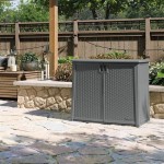 Outdoor Storage Cabinet With Shelves And Doors