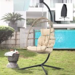 Outdoor Swinging Chair With Stand