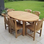 Oval Outdoor Dining Table For 10