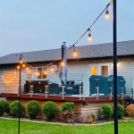 Pole For Outdoor String Lights