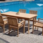 Rectangle Outdoor Table And Chairs